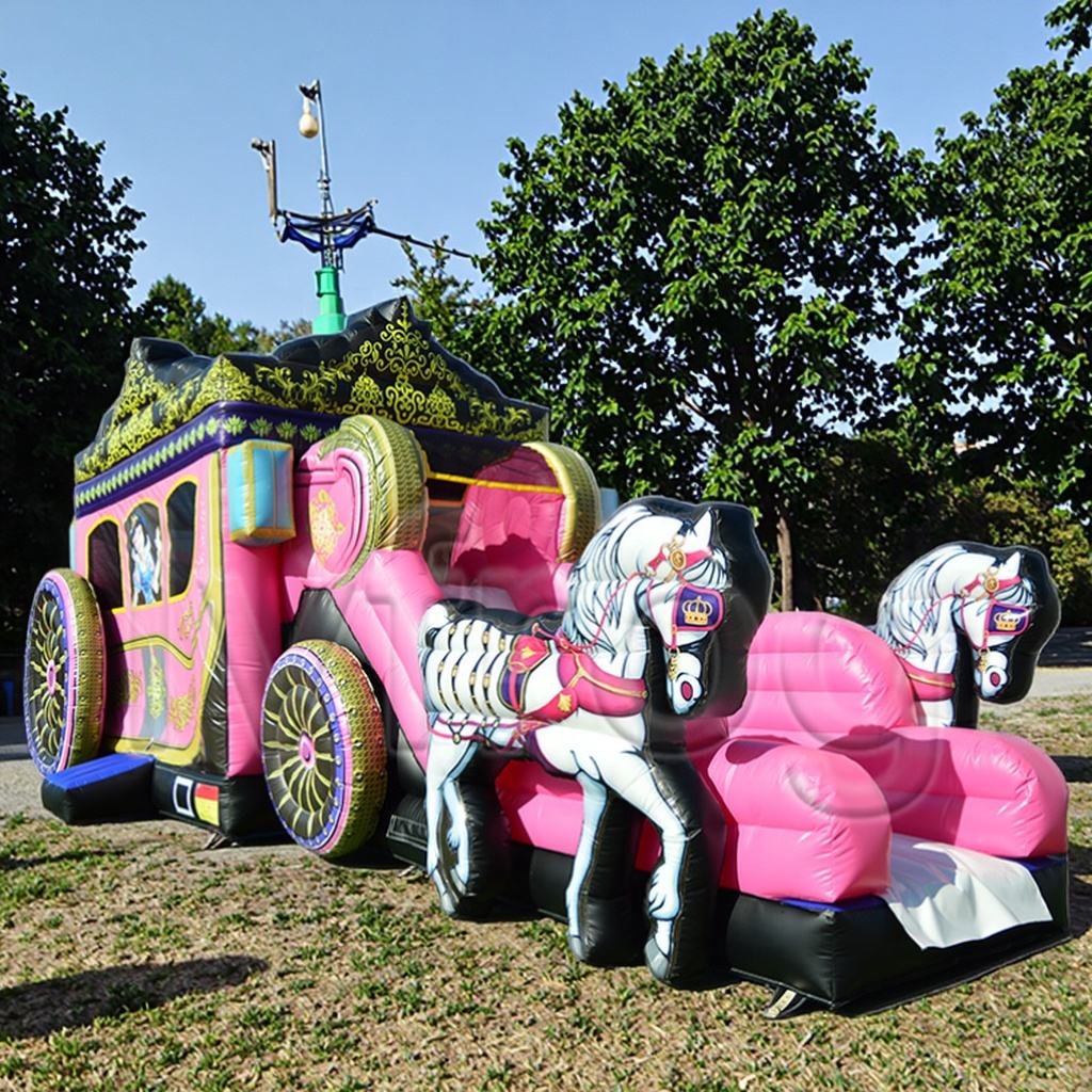 Commercial Inflatable Pink Princess Bouncy Castle (ALWC-77)