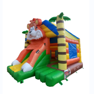 Commercial Bounce House Combo with Dry Slide (Jungle Tiger)