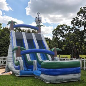 Jungle Theme Double Lane Inflatable Water Slide
